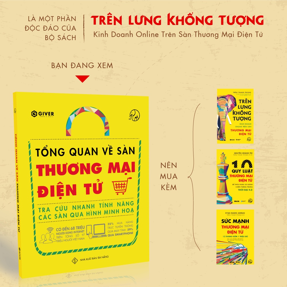 [Mã BMLT35 giảm đến 35K] Sách - Tổng Quan Về Sàn Thương Mại Điện Tử - Tra Cứu Nhanh Tính Năng Các Sàn Qua Hình Minh Họa