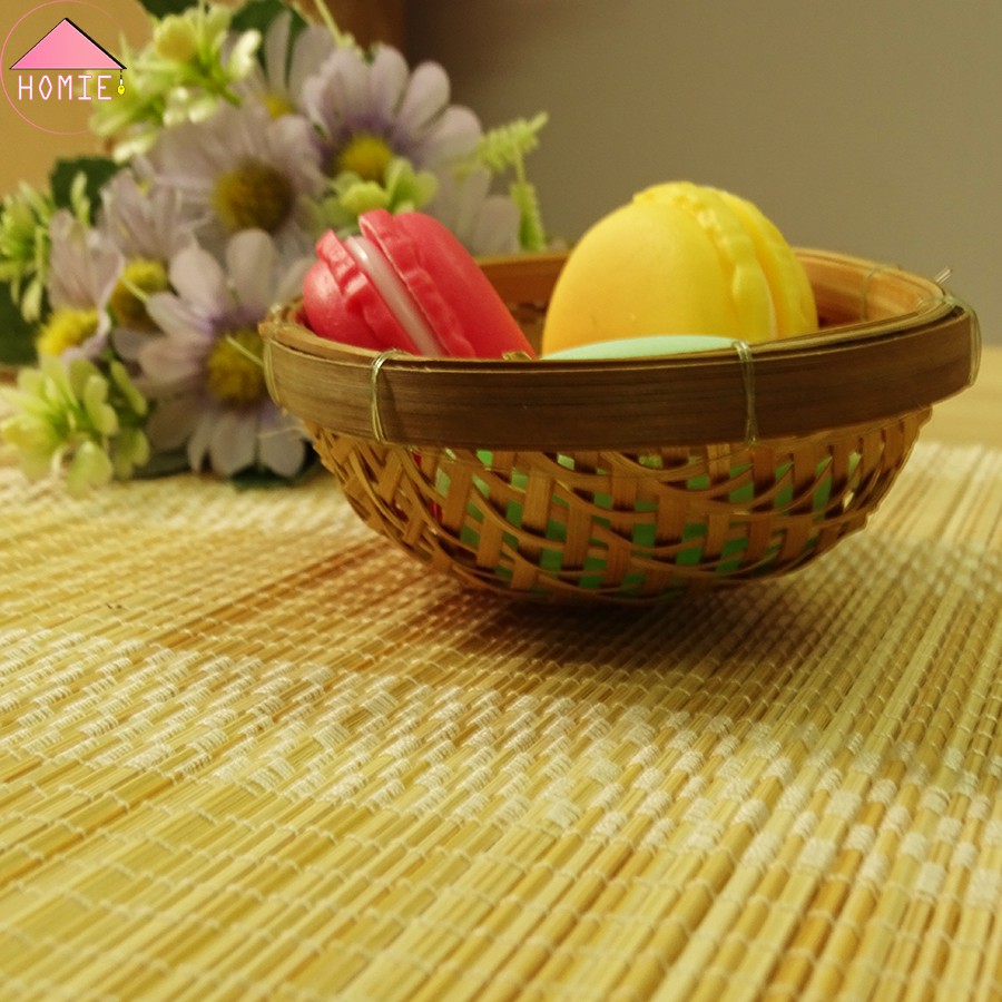 [Phụ kiện trang trí] Rổ tre oval mini trang trí đa năng