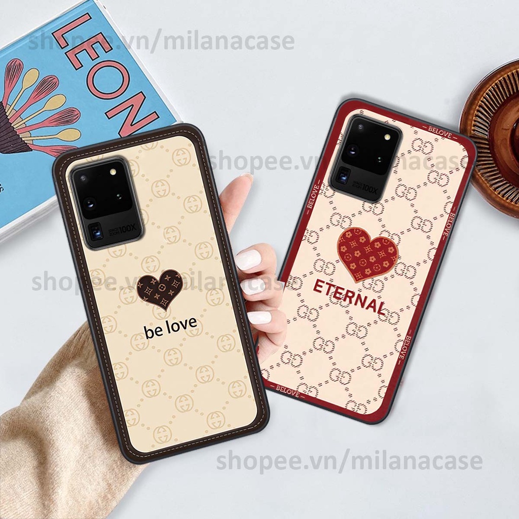 Ốp Samsung S20 Ultra hình trái tim be love tình yêu siêu đẹp, cá tính, thời trang
