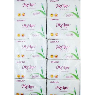 Combo 10 Cục Khăn Giấy Rút Mỹ Lan