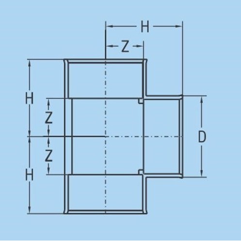 Tê 49, 60 nhựa PVC Bình Minh