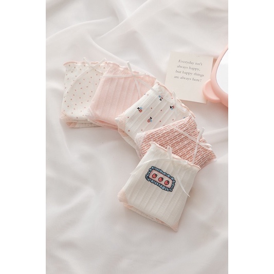 Quần Lót Nữ ❤️Quần Lót Coton Hồng Tăm cao cấp mềm mại kháng khuẩn sexy gợi cảm 0036