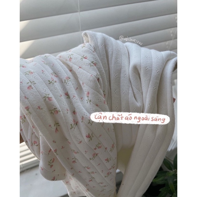 Obiloveyouu - Áo knit dài tay Brandy