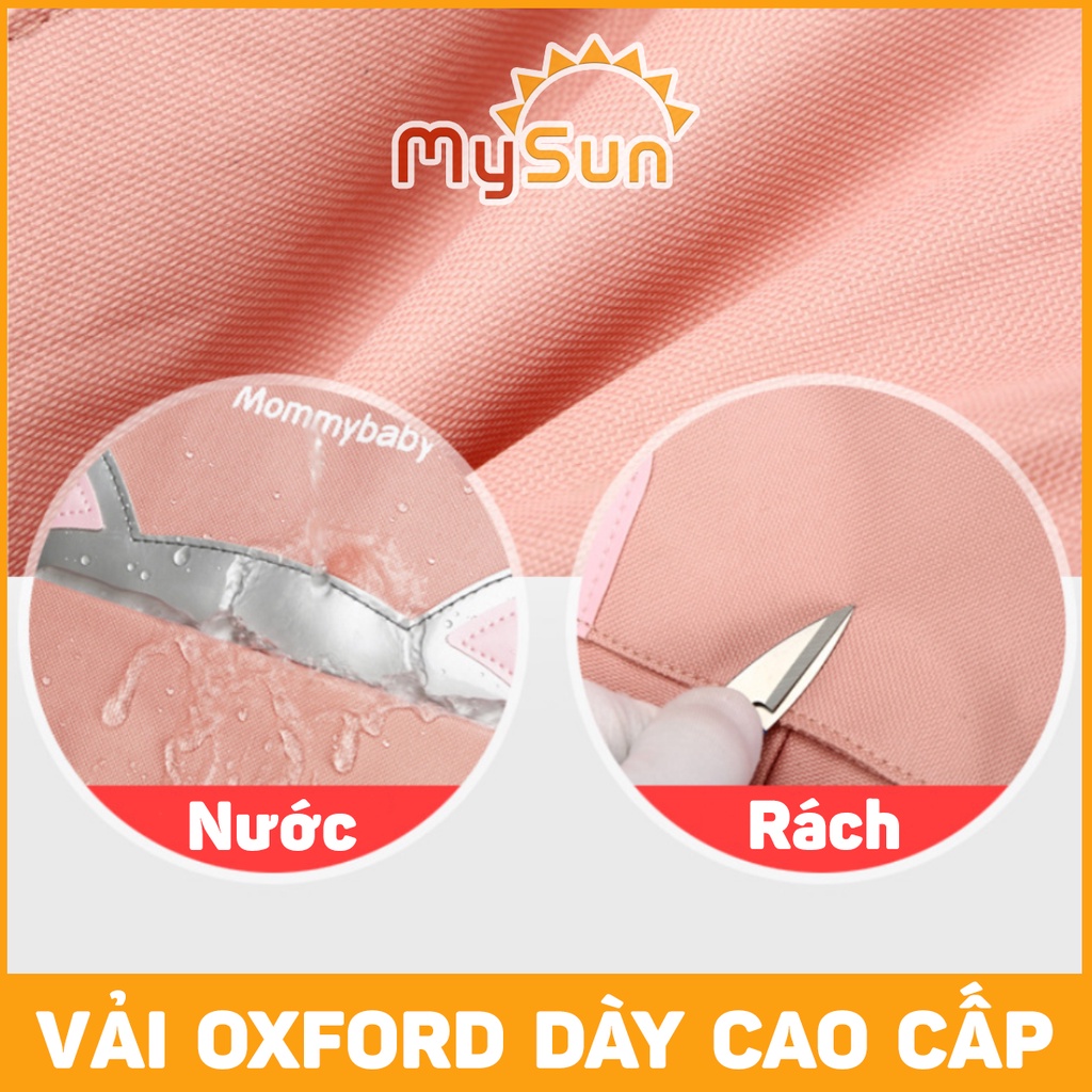 Ba lô bỉm sữa balo mẹ và bé đựng đồ dùng em bé sơ sinh đa năng hình Mèo yêu MySun