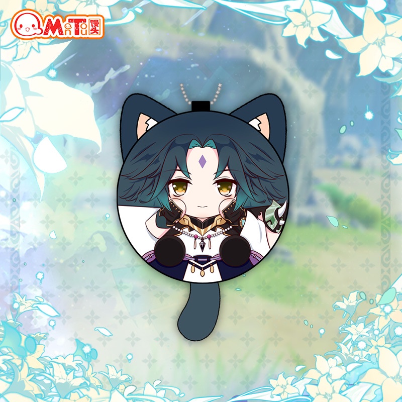 ( Mica trong acrylic ) Móc khóa GENSHIN IMPACT ver TRÒN TAI THÚ xinh xắn game chibi anime