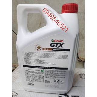 Dầu nhớt Castrol GTX 20W50 4L