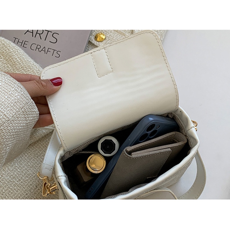 IELGY Túi Đeo Chéo Khóa Nam Châm Ba Chiều Thời Trang Pháp Cho Nữ