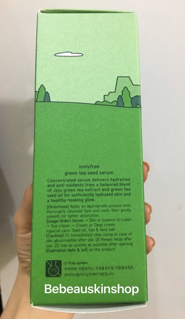 (80-160 ml) Serum Innisfree Green tea seed phiên bản giới hạn