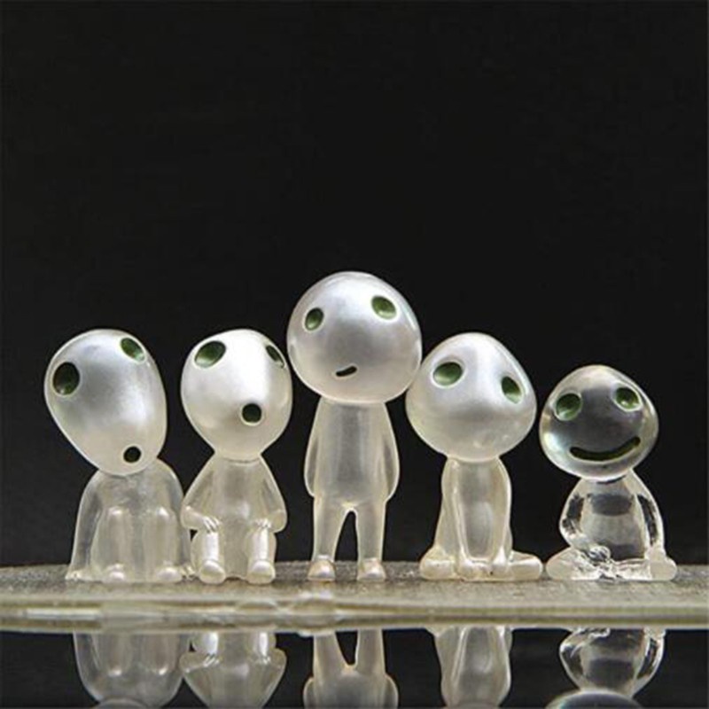 5 Mô hình yêu tinh phát sáng bằng nhựa resin để trang trí tiểu cảnh trong vườn/ trong chậu cây