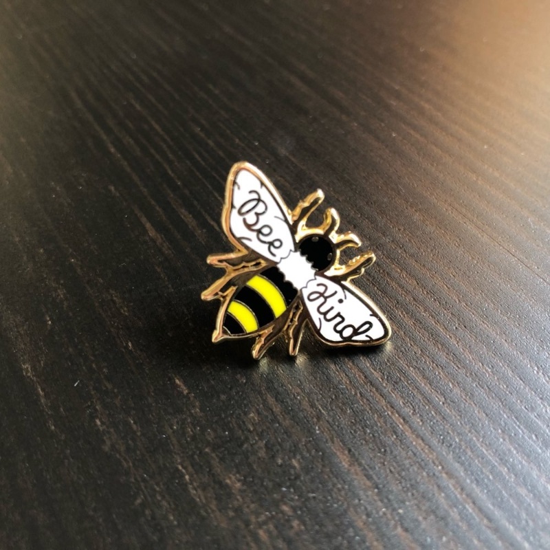 Ghim Cài Áo Hình Chú Ong Tráng Men Dễ Thương