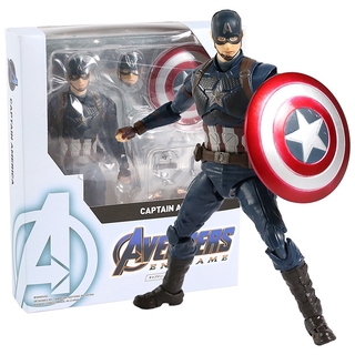 SHF Avengers Endgame Đội Trưởng Mỹ Nhựa PVC Đồ Chơi