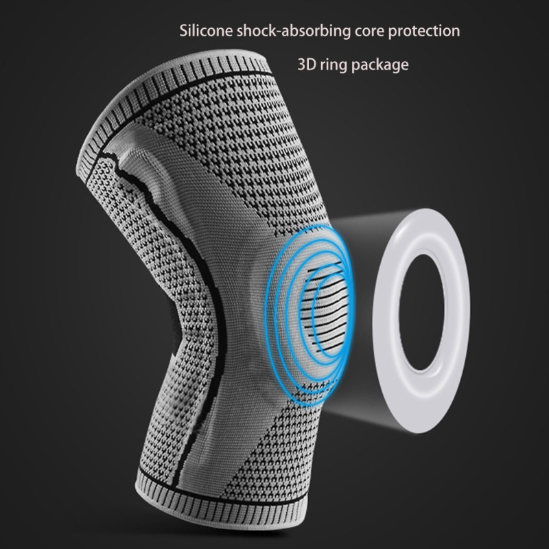 Set 2 Băng Đệm Đầu Gối Co Giãn Hỗ Trợ Luyện Tập Thể Thao