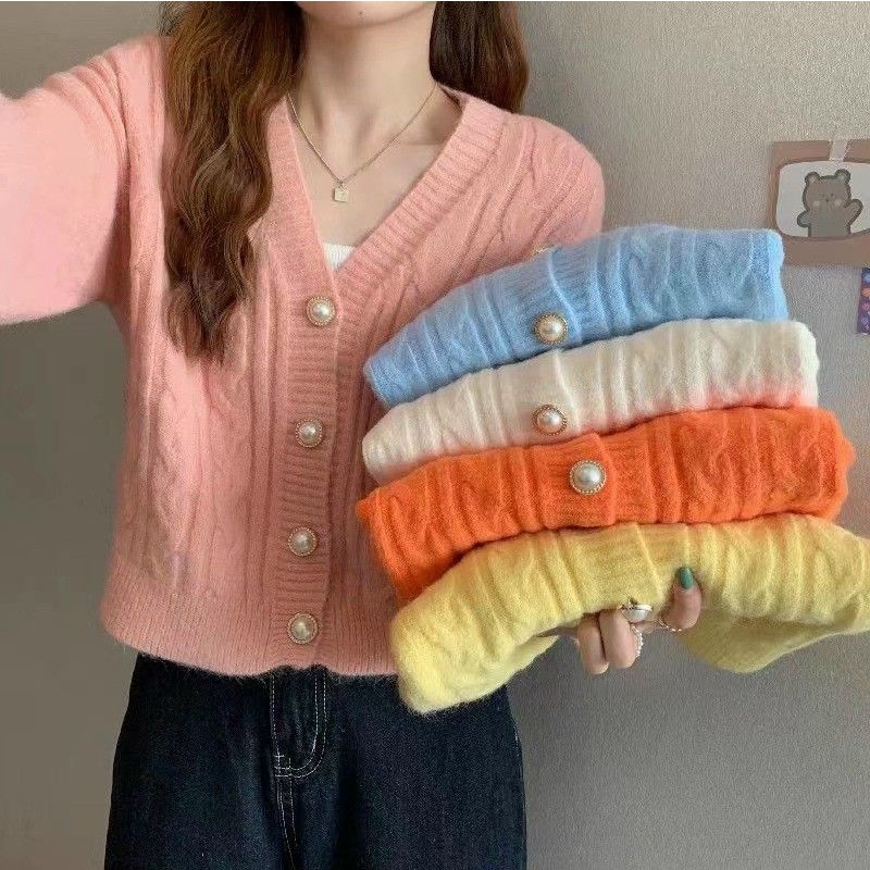 áo khoác len khuy ngọc A530k