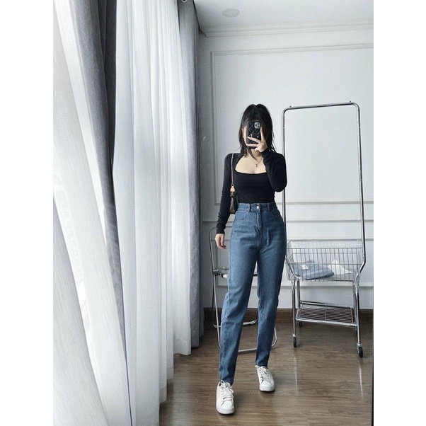 [DAQUY20]Quần JEANS túi trướcFREESHIPquần BAGGY túi viền trước hotren