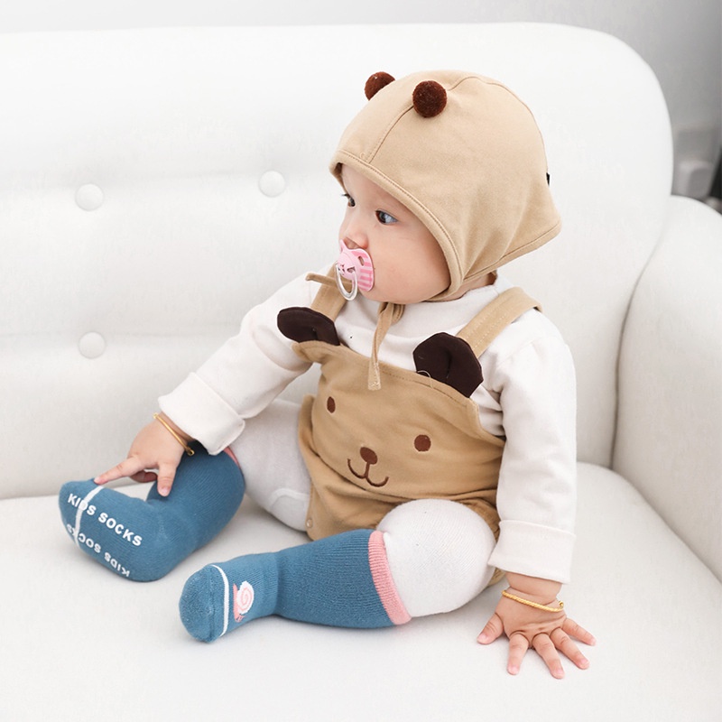 Set tất vớ 3 đôi cổ cao cho bé Kido House, chống trơn trượt, co giãn tốt - Nắng Của Mẹ_TAT3AE