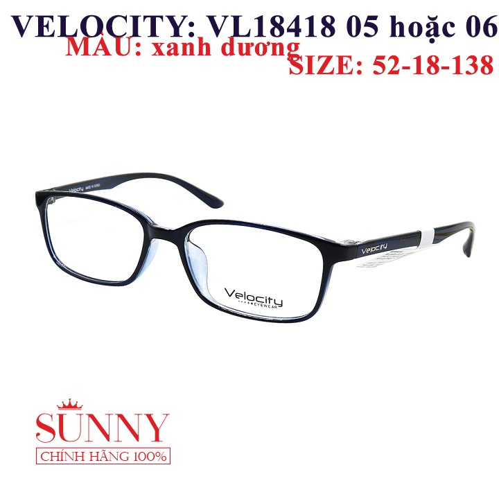 VL18418 - gọng kính Velocity chính hãng, bảo hành toàn quốc