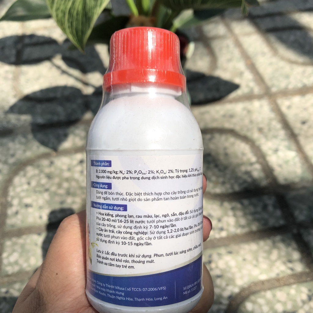 Phân bón vi lượng BÁNH DẦU ĐẬU PHỘNG dạng nước xanh tốt lá chuyên cho mai, rau màu 100ml
