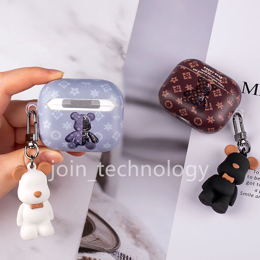 Vỏ bảo vệ hộp sạc tai nghe Airpods 1/2/pro 3 2021 bằng TPU mềm họa tiết hoạt hình dễ thương