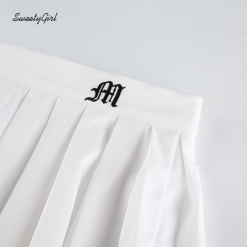 Chân Váy Lưng Cao Hoạ Tiết Thêu Thiết Kế Đơn Giản Dành Cho Phái Nữ