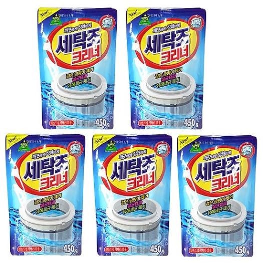 Bột Tẩy Vệ Sinh Sạch Lồng Máy Giặt Bịch 450gr Siêu Mạnh / Bột Tẩy Lồng Máy Giặt Hàn Quốc