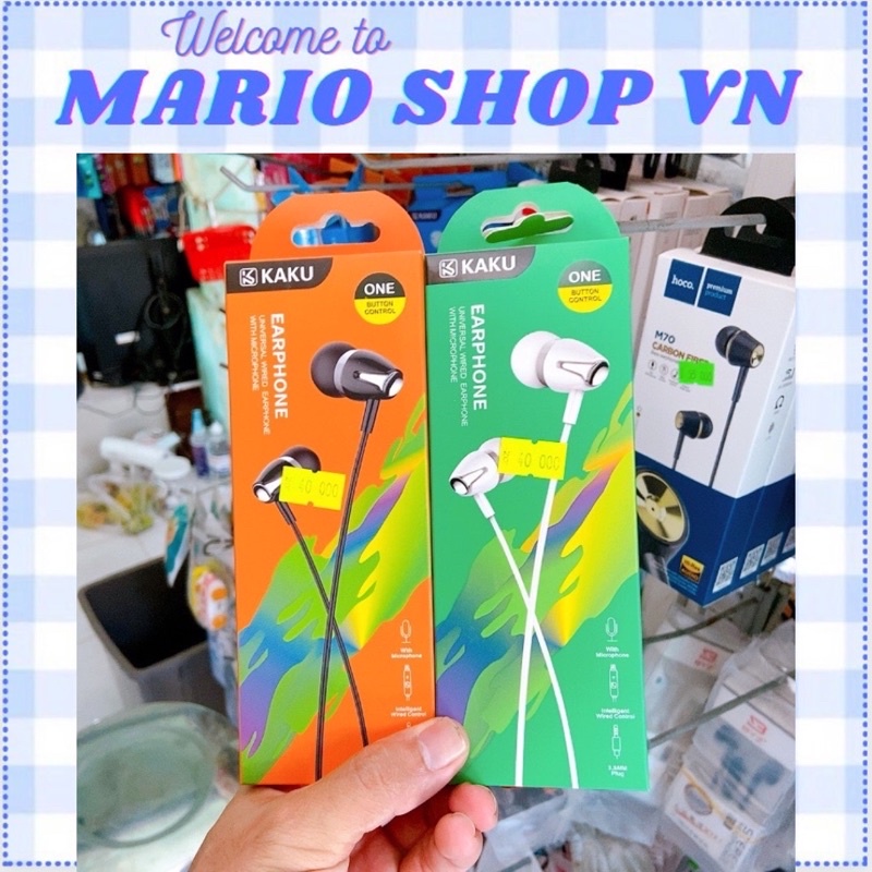 Tai nghe dây chân tròn chính hãng KAKU mã KSC - 466