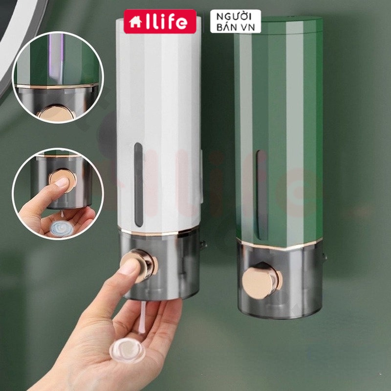 450ml Hộp đựng Xà Phòng Treo Tường Sữa Tắm Dầu Gội Nước Rửa Tay Hộp đựng