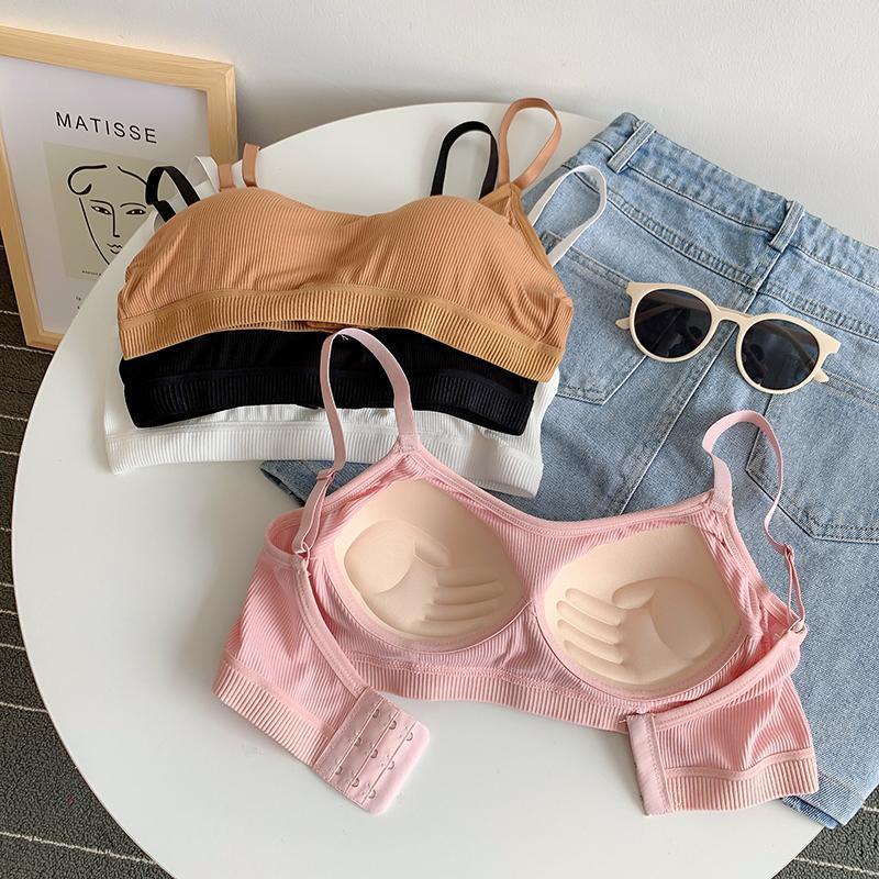 Áo bra học sinh mút mỏng, Bra cotton 3 nấc cài mềm mịn, mút bàn tay thoải mái SAVILL B727