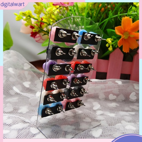 Set 12 Đôi Khuyên Tai Hình Hoa Hồng Xinh Xắn Dành Cho Nữ