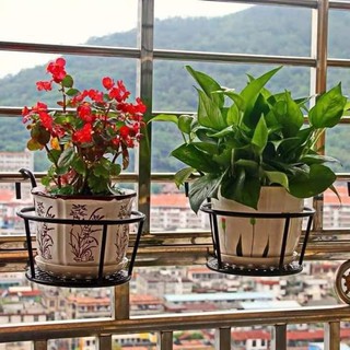 Hàng loại 1 - giỏ sắt treo chậu hoa cây cảnh trang trí tường rào - trang trí nhà cửa