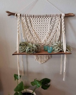 Kệ trang trí Macrame