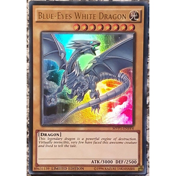 Lá bài BLUE EYES WHITE DRAGON - Các phiên bản MVP1