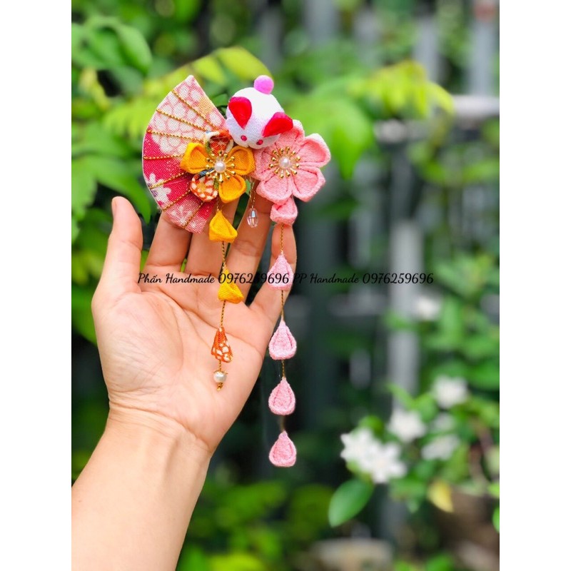 Kẹp tóc phong cách Nhật Bản -Kanzashi Nhật chụp hình Kimono yukata
