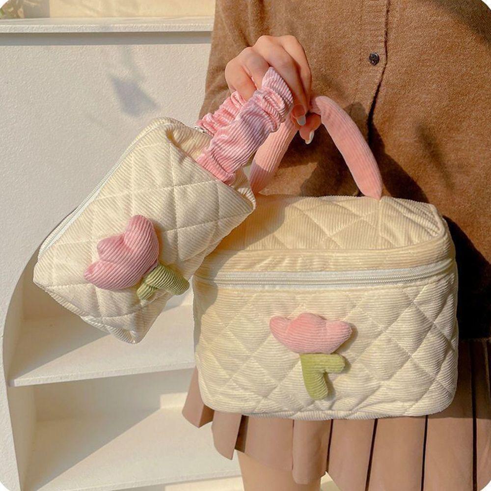 Túi Đựng Mỹ Phẩm / Đồ Trang Điểm Đeo Cổ Tay Tiện Dụng Khi Đi Du Lịch