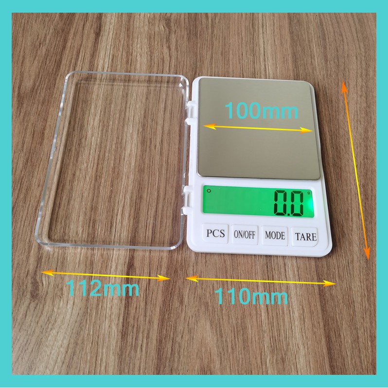 Cân Tiểu Ly Mini Điện Tử Nhà Bếp 600g &amp; 3kg  Màn Hình Sử Dụng Đèn  LCD HD Sáng Chữ Siêu Lớn LY-12