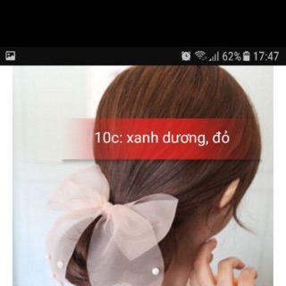 Cột   Tóc   Ren   Lưới   Ngọc   Trai