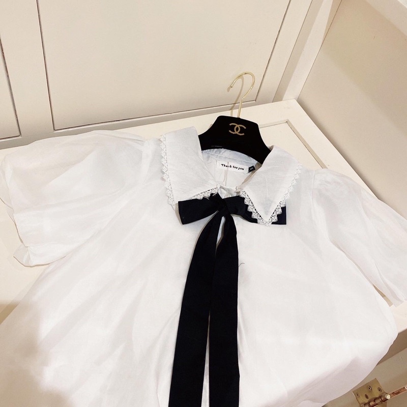 FOAMY TOP - Áo voan bồng tiểu thư