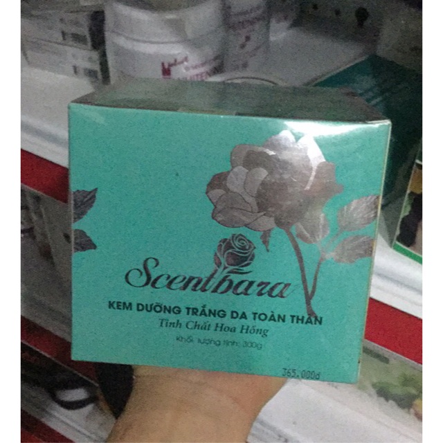 Kem dưỡng trắng da toàn thân Scentbara tinh chất Serum hoa Hồng
