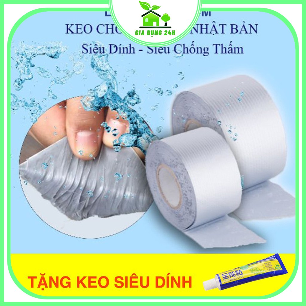 [ Tặng Keo Siêu Dính UNIVERSAL GLUE ] [Loại 10cm]Băng keo siêu dính chống thấm và chịu nhiệt chính hãng