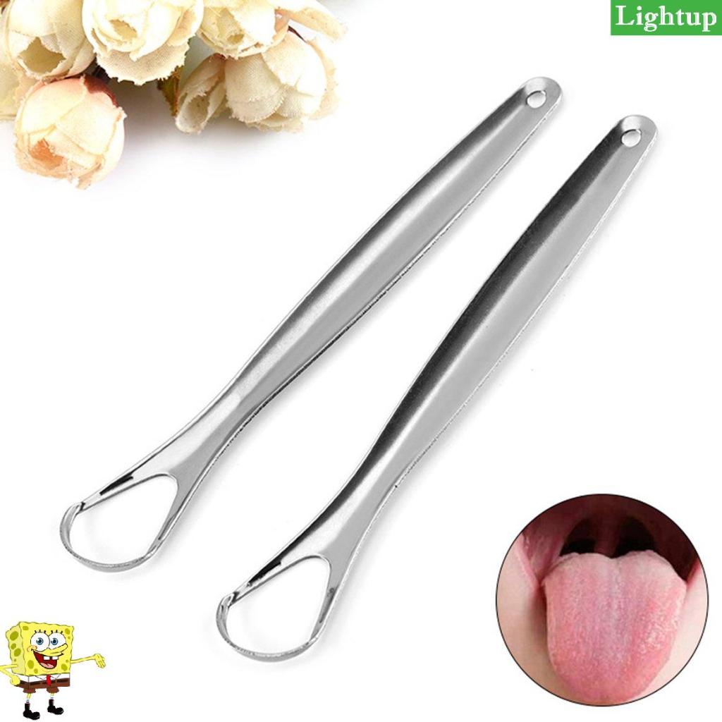 Máy cạo lưỡi bằng bàn chải bằng thép không gỉ Giảm thiểu hơi thở hôi Máy cạo lưỡi