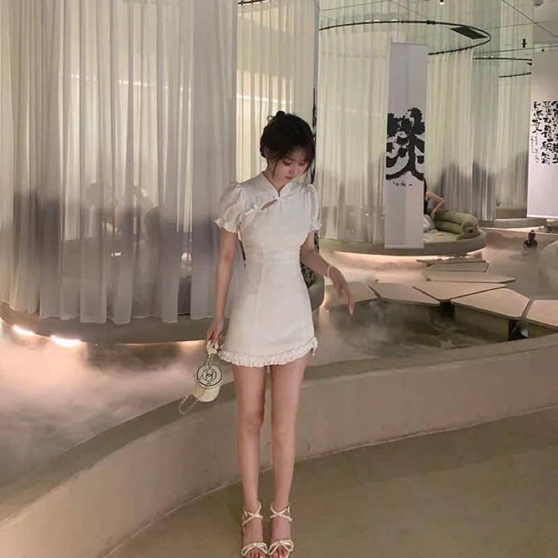 Đầm sườn xám Trung Hoa