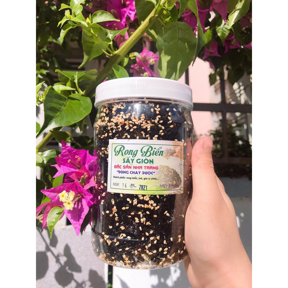 Rong biển sấy mè ăn liền