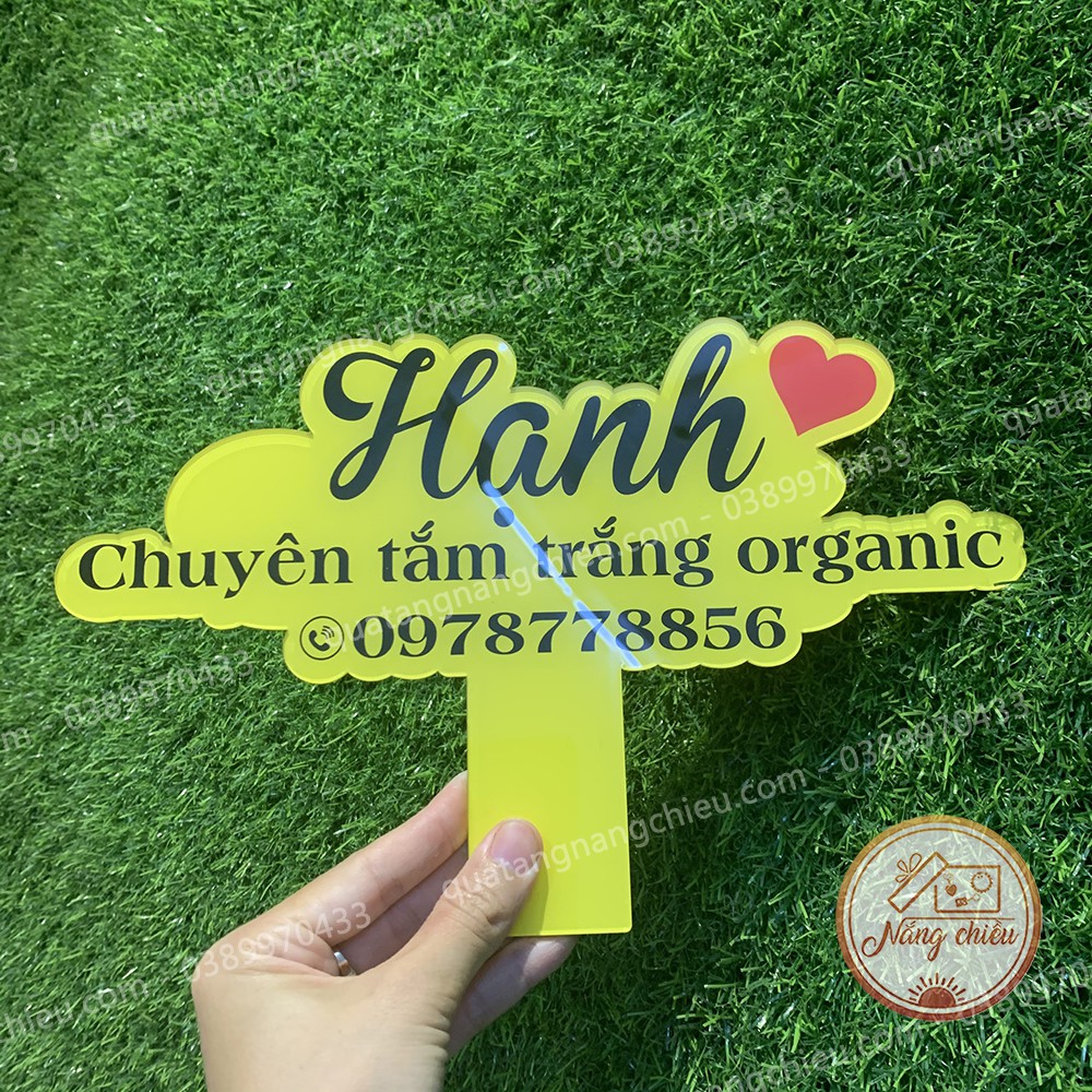 Bảng tay cầm đạo cụ chụp hình sản phẩm_ Bảng hiệu xinh giá rẻ_ bảng hiệu shop