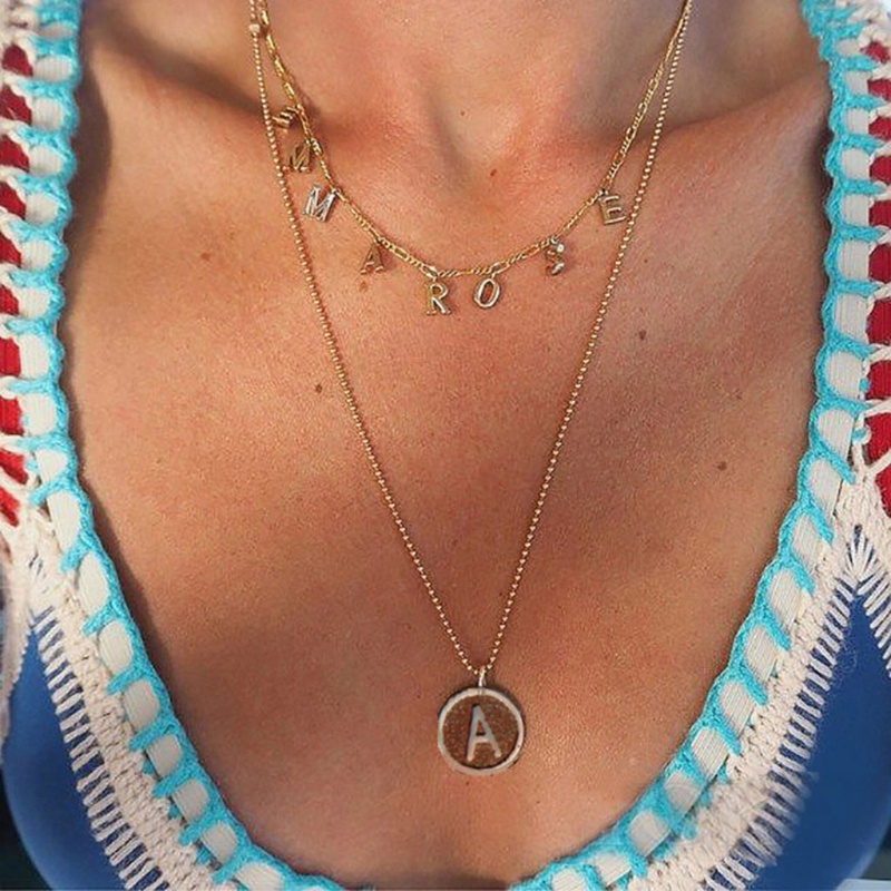 Set 4 Khuôn Silicone Hình Tròn / Chữ Cái Làm Trang Sức Thủ Công