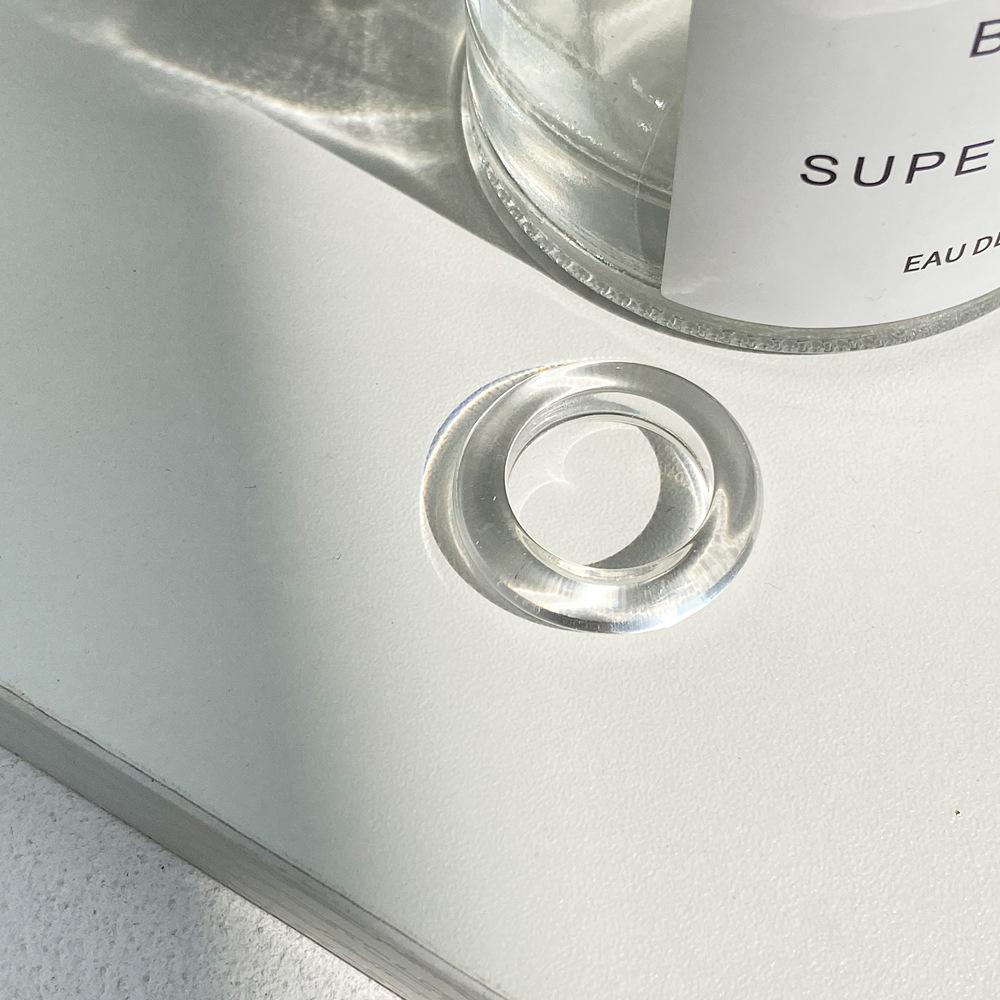Nhẫn Acrylic Kiểu Hình Học Phong Cách Vintage Thời Trang Cho Nữ
