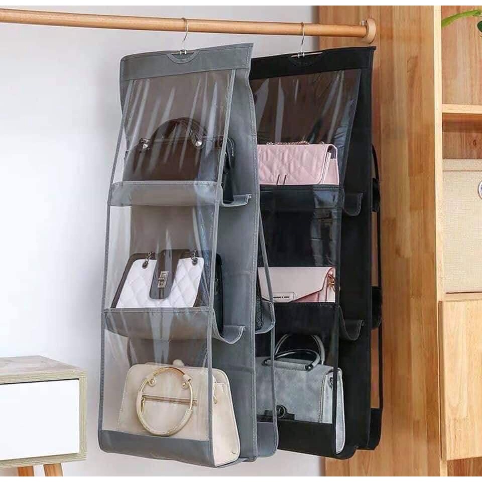 Túi treo giỏ xách 6 ngăn đa năng cao cấp chắn bụi tiện dụng