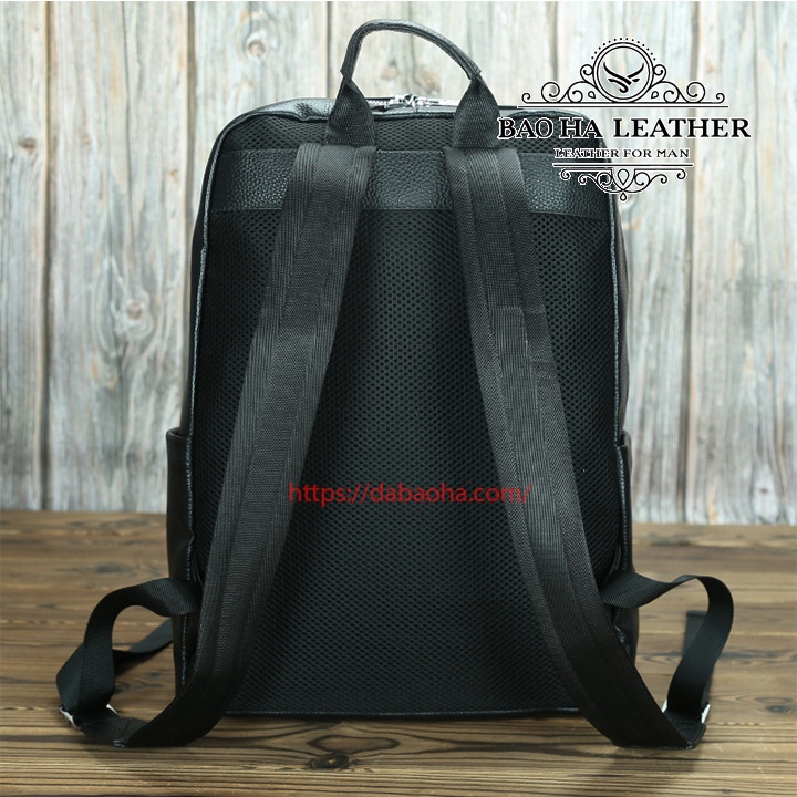 Balo nam BHLSJ019 Balo laptop 14inch Da bò thật