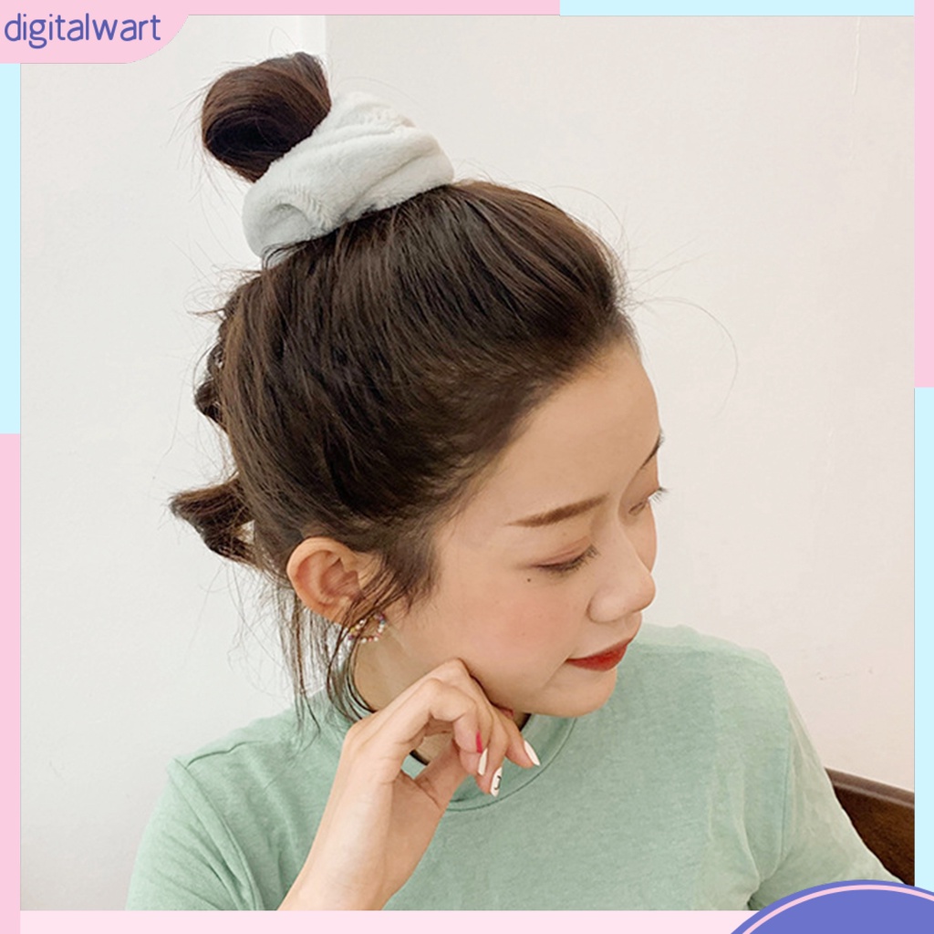 Dây Buộc Tóc Nhung Màu Trơn Dễ Thương