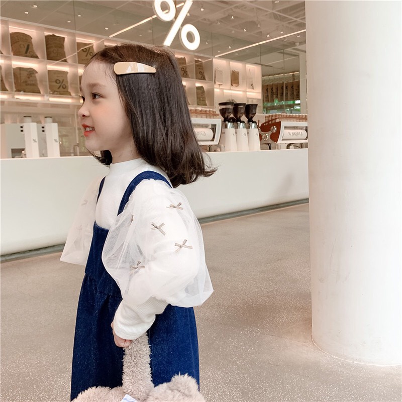 Áo giữ nhiệt tay voan nơ điệu cực xinh