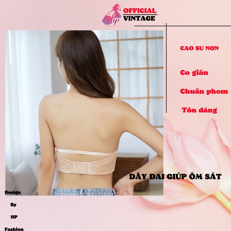 Áo ngực nữ chống tụt cúp ngực cài trước không dây mặc váy áo hở vai xinh- Bi19