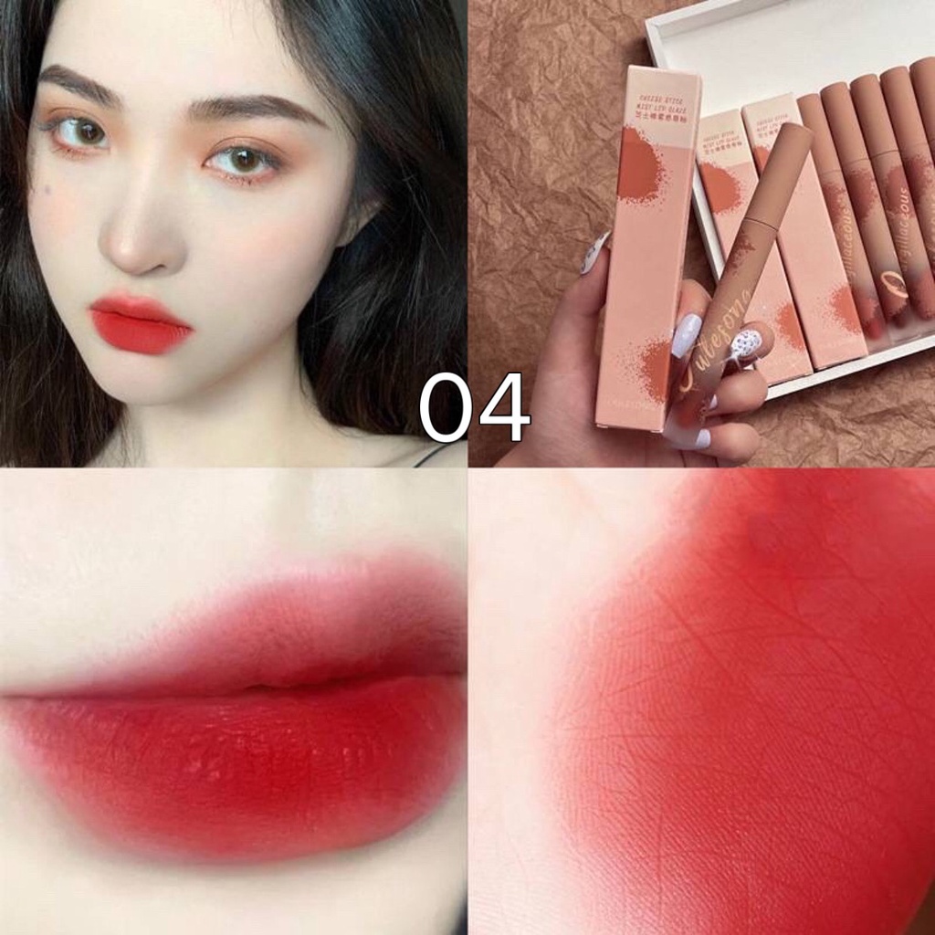 [MUA LÀ NHẬN QUÀ] Son Kem LÌ Son Siêu Mềm Mướt Môi Nhiều Tông Màu Cho Nữ | BigBuy360 - bigbuy360.vn